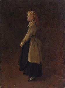 Retrato de Mimi Ramberg, la hija del artista de Arthur Georg Freiherr von Ramberg