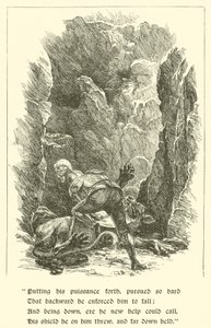 Sir Calidore, caballero de la cortesía, bestia con mil lenguas de Arthur George Walker