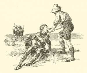 Sir Calidore, caballero de la cortesía, la búsqueda de la bestia flagrante de Arthur George Walker