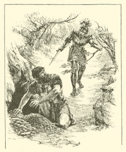 Sir Guyon, El Reino de Plutón (grabado) de Arthur George Walker