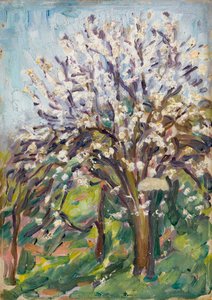 Flor de Almendro en una Pendiente de Arthur Haythorne Studd