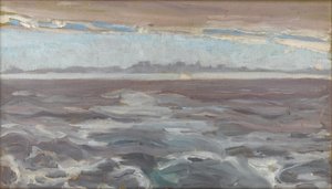 Vista distante de Venecia, c.1900 de Arthur Haythorne Studd