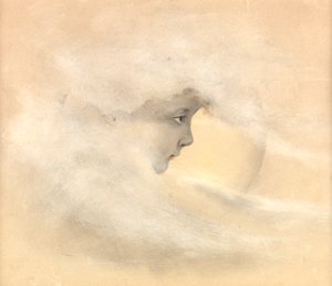 Peter Pan, o el niño en la luna, c.1910 de Arthur Herbert Buckland