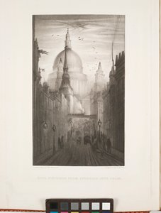 Esfuerzos del alma de la lucha a la calma, de las iglesias de la ciudad de Wren, grabado por G. Allen de Arthur Heygate Mackmurdo
