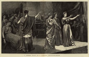 Una obra griega en un salón de Londres de Arthur Hopkins