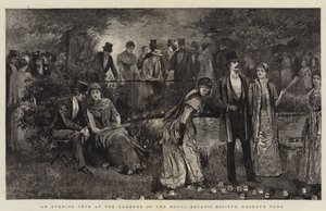 Una fiesta vespertina en los jardines de la Sociedad Real de Botánica, Regent