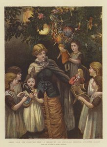 Fruta del Árbol de Navidad, un Boceto en el Hospital de Niños Abandonados, Guildford Street de Arthur Hopkins