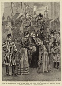 Colocación de la primera piedra de la nueva ala del Royal United Service Institute por S.A.R. el Príncipe de Gales de Arthur Hopkins