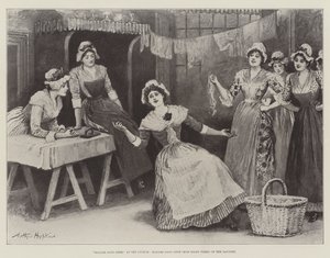 Madame Sans-Gene, en el Lyceum, Madame Sans-Gene (Miss Ellen Terry) en su lavandería de Arthur Hopkins