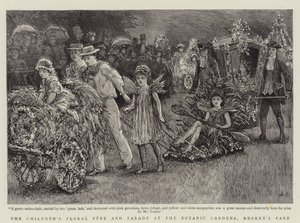 La fiesta floral y el desfile infantil en los Jardines Botánicos, Regent