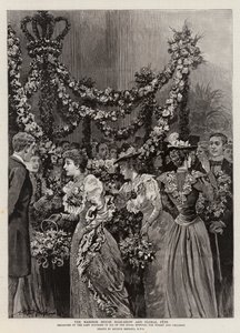 La exposición de rosas y fiesta floral en la Mansion House de Arthur Hopkins