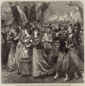 La revolución en París, celebrando la proclamación de la República en el Boulevard des Italiens de Arthur Hopkins