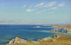 Cabo de Newquay, Cornualles de Arthur Hughes
