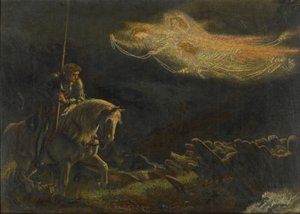 Sir Galahad. La búsqueda del Santo Grial de Arthur Hughes
