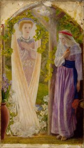 La Anunciación, 1858 de Arthur Hughes