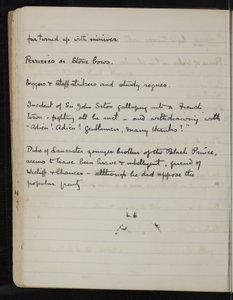 Página de un cuaderno para The White Company, The Newberry Library Vault Folio Case MS 5116 no. 2 de Arthur Ignatius Conan Doyle