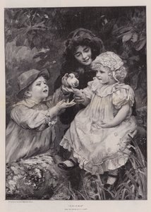 Pollitos (grabado) de Arthur John Elsley