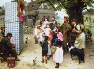 El espectáculo de Punch and Judy de Arthur John Elsley