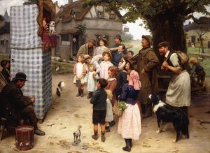 El espectáculo de Punch and Judy de Arthur John Elsley