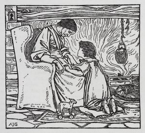 Hans Christian Andersen: La niña que pisó el pan de Arthur Joseph Gaskin