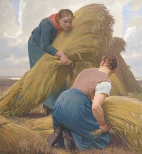 Mujeres aglutinantes de granos de Arthur Kampf