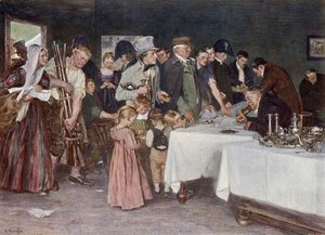 El pueblo de Prusia dona sus posesiones para ayudar a financiar una nueva guerra contra Napoleón de Arthur Kampf