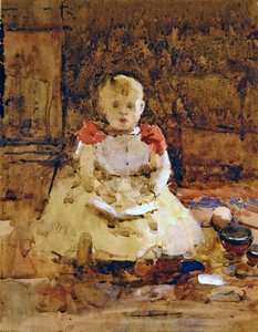 Un niño leyendo de Arthur Melville