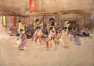 Bailarines javaneses de Arthur Melville