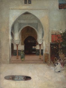 Estudio para "En la puerta del serrallo", c. 1890 de Arthur Melville