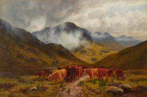 Highland Cattle (óleo sobre lienzo)