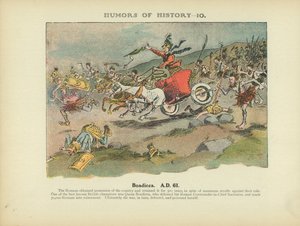 Boadicea. 61 d.C. (litografía en color) de Arthur Moreland