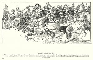 Carreras de cuadrigas (litografía) de Arthur Moreland