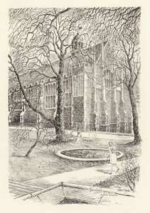 Fountain Court, Middle Temple (litografía)