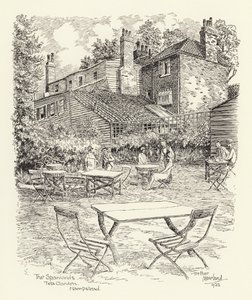 The Spaniards Tea Garden, Hampstead (litografía)