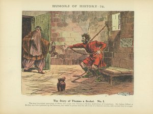 La historia de Tomás Becket. No. 1 (litografía en color) de Arthur Moreland