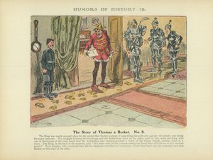 La historia de Tomás Becket. No. 5 (litografía en color) de Arthur Moreland