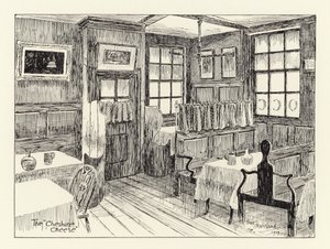 Ye Olde Cheshire Cheese (litografía) de Arthur Moreland