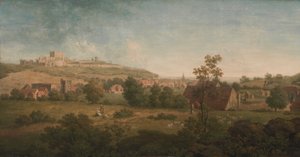 Paisaje, con el castillo de Dover a lo lejos de Arthur Nelson