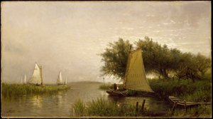 En la bahía de Synepuxent, Maryland, 1876 de Arthur Quartley