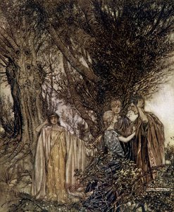 El sueño de una noche de verano de Arthur Rackham