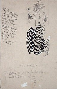 Una ninfa acuática, ilustración de portada de 