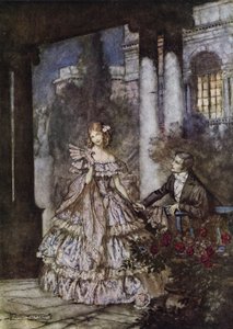 Anuncio del jabón Cashmere Bouquet de Colgate, ganador de un premio del Club de Directores de Arte de Nueva York en su Exposición de Arte Publicitario de 1924 de Arthur Rackham
