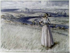 Bahía de Bigbury, Devon de Arthur Rackham