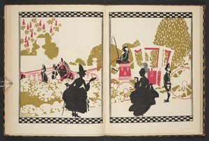Cenicienta yendo al baile, ilustración de Cenicienta, contada por CS Evans e ilustrada por Arthur Rackham de Arthur Rackham