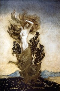 Comus, es una mascarada en honor a la castidad de Arthur Rackham