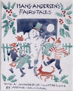 Boceto de Portada para Cuentos de Hans Andersen de Arthur Rackham