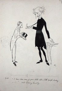 He visto algo de tu tela con un pequeño cuello morado... dijo Gissing humildemente, ilustración de 