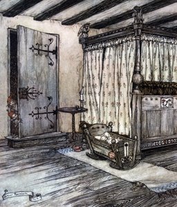 Ilustración de Arthur RACKHAM (1867-1939) para El sueño de una noche de verano de William SHAKESPEARE