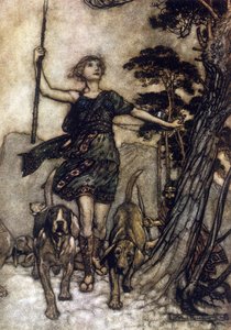 Ilustración de Arthur RACKHAM (1867-1939) para El sueño de una noche de verano de William SHAKESPEARE de Arthur Rackham