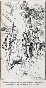 Ilustración de Ganímedes de As You Like It.